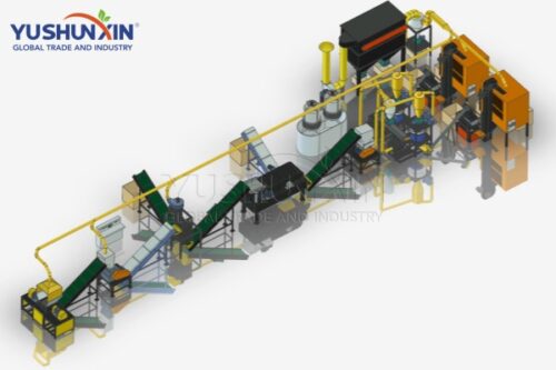 Mechanical solar panels disposal plant