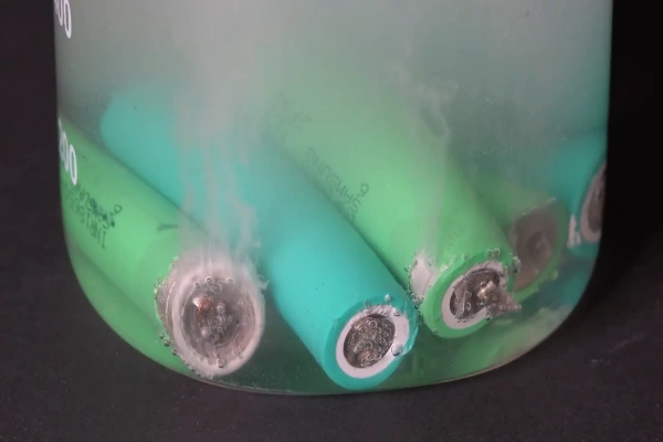Salt Water Discharge Method of Lithium Batteries