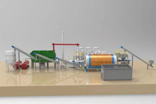 waste tire pyrolysis plant in Germany